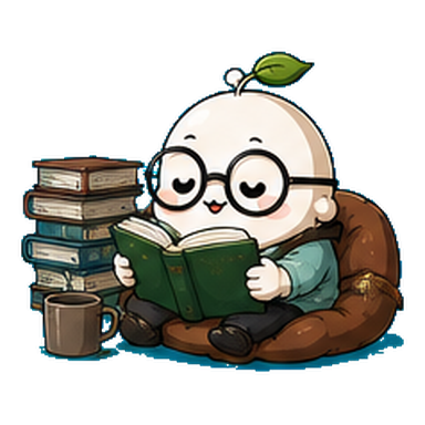 読書するジローくん